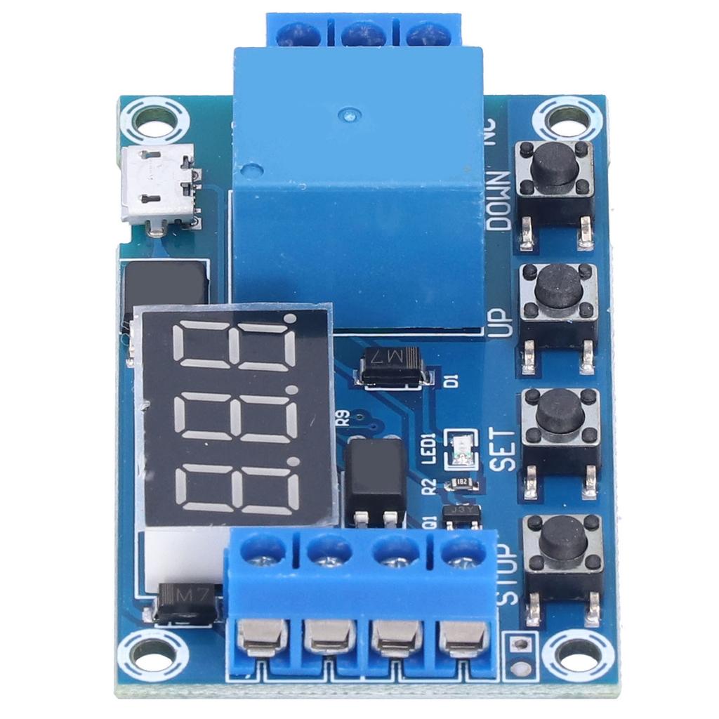 Relaismodul DC 6?30V Programmierbarer Verzögerungs-Ausschaltzyklus-Timer-Trennauslöser-Optokoppler-Schalter