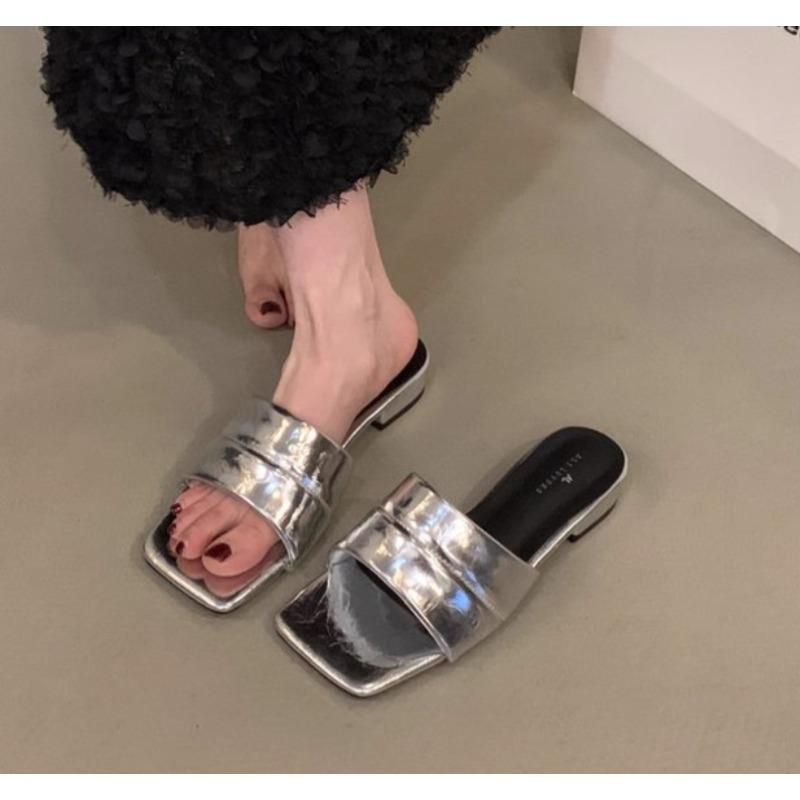 Fashion Women New Popular Luxury Sandals Shoes Summer Mid Heels Chunky Casual Designer Dress Pumps Slingback Mules Shoes Zapatos Mujer