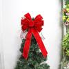 Christmas Tree Topper Bow Creative Front Door Decor Christmas Decoration for Bar Store Festival Valentine's Day Wreath Garland