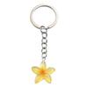 6-Color DIY Resin Lotus Flower Pendants - Transparent Five-Petal Charms for Bags