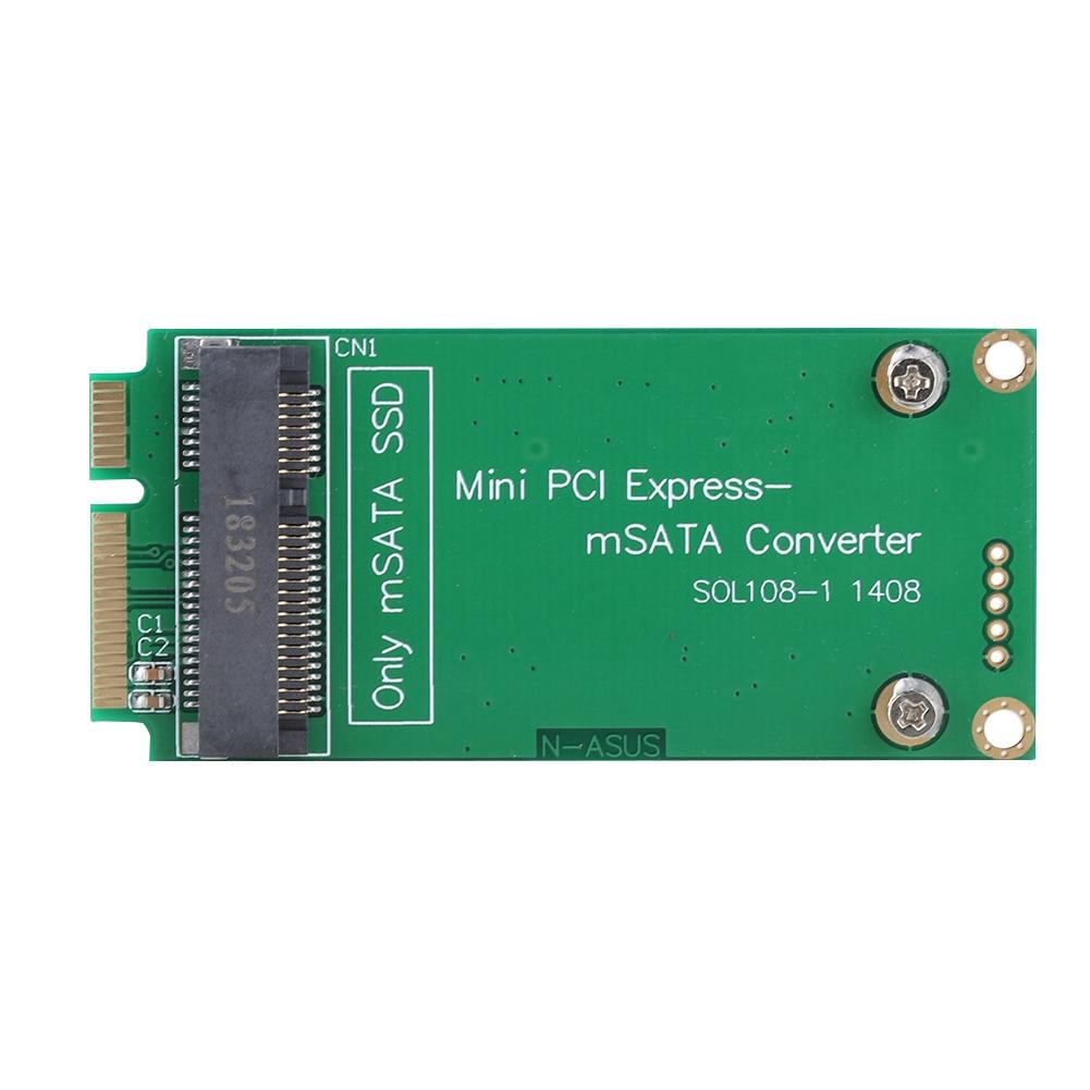 

mSATA SSD to SATA Mini PCIE SSD Riser Card Adapter Converter for ASUS Laptop