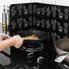 Gas Stove Splatter Guard Multipurpose Foldable High Temperature Resistance Aluminum Foil Oil   Guard for Kitchen