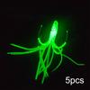 5 Pieces Luminous Fishing Hook Lifelike Squid Tackle