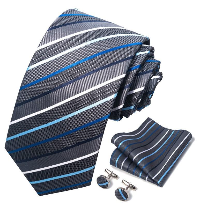 Men's Business Professionals Striped Tie Wedding Suit Accessories Polyester Tie Men