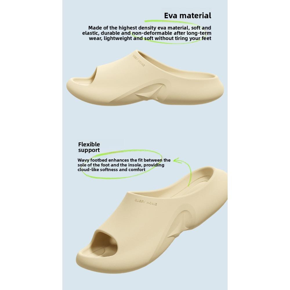 Couple Summer Slippers, Non-Slip Thick Sole Anti-Odor Indoor Outdoor Home Slippers for Men and Women