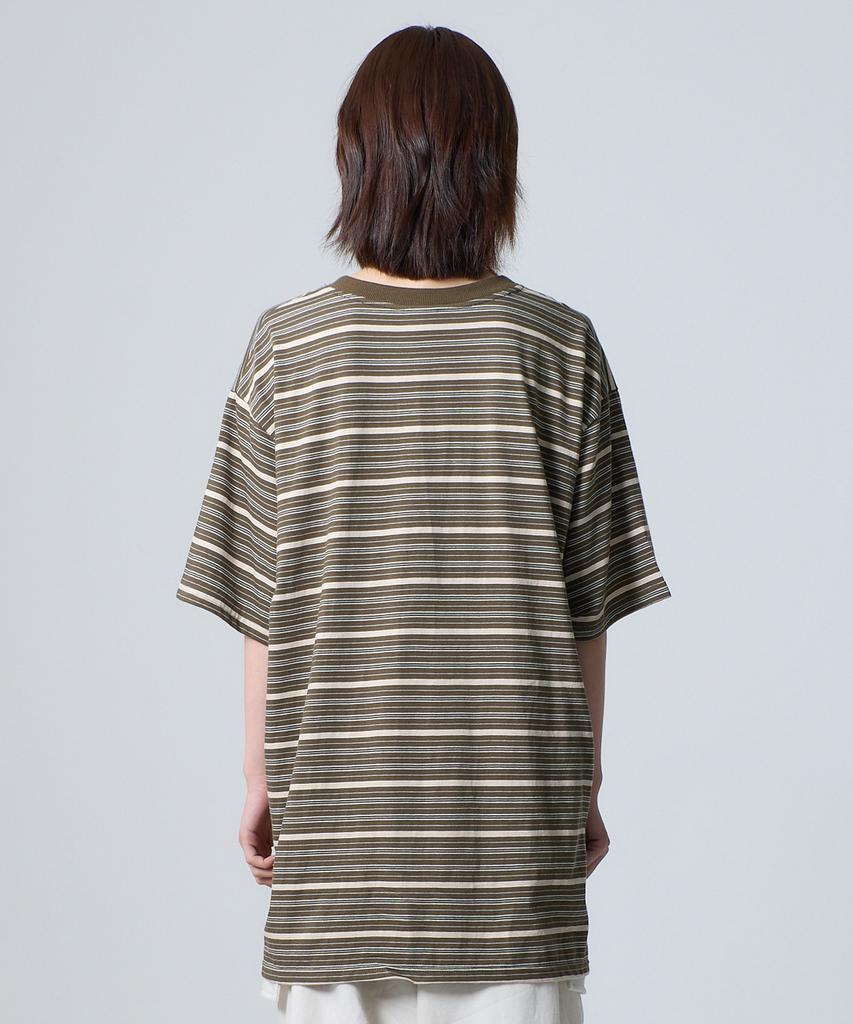 UNKNOWN PLANET Ivy Round Planet Rugby Tee Khaki