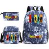 Dragon Ball Super Z Printed Backpack 3-Piece Set Casual Outdoor School Bag 3-Piece Set