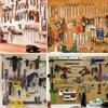 114 Pieces Pegboard Hook Set with Bins Sturdy Metal Tool Organizers for Craft Room Garage And Workshop Storage