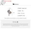 (YOUU06)1Pc Double Layer C-Shaped Crystal Zircon Cuff Earring Rhinestone No Piercing Water Droplet Clip Simple Ear Clip