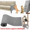Self-Adhesive Cat Scratch Pad & Wall Protector - Cuttable Leather Sticker for Sofa and Post Repair