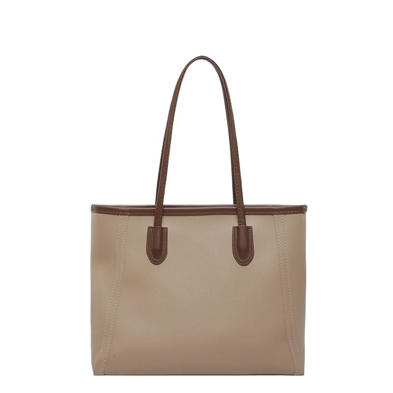 Large Capacity Women's Commuting Tote Bag PU Leather Shoulder Bag for Everyday Activities