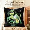 Band KKmfdm Cushion Cover Natural Linen Organic Fabric DoubleSided Printing Sofa Home Decor Gift Pillow Case