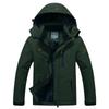 Men's Outer Jacket with Hood Plus Velvet Thickened Windproof and Warm Cotton padded Jacket