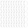 1box 50pcs Acrylic Flat Round Action Figure Display Bases Clear 40x2mm