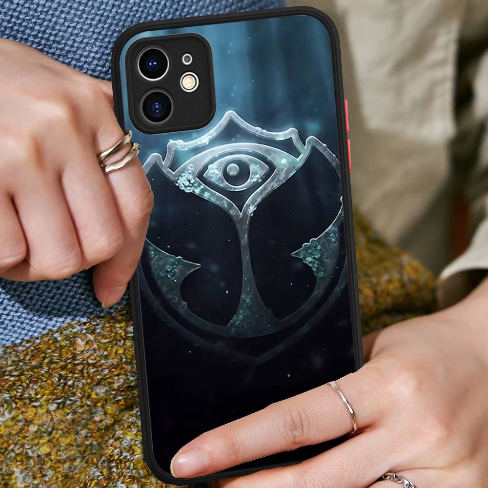 T-tomorrowland Logo For iPhone Air 16 15 14 Plus 13 12 11 Pro Max Matte Cover Jelly Shockproof Phone Case