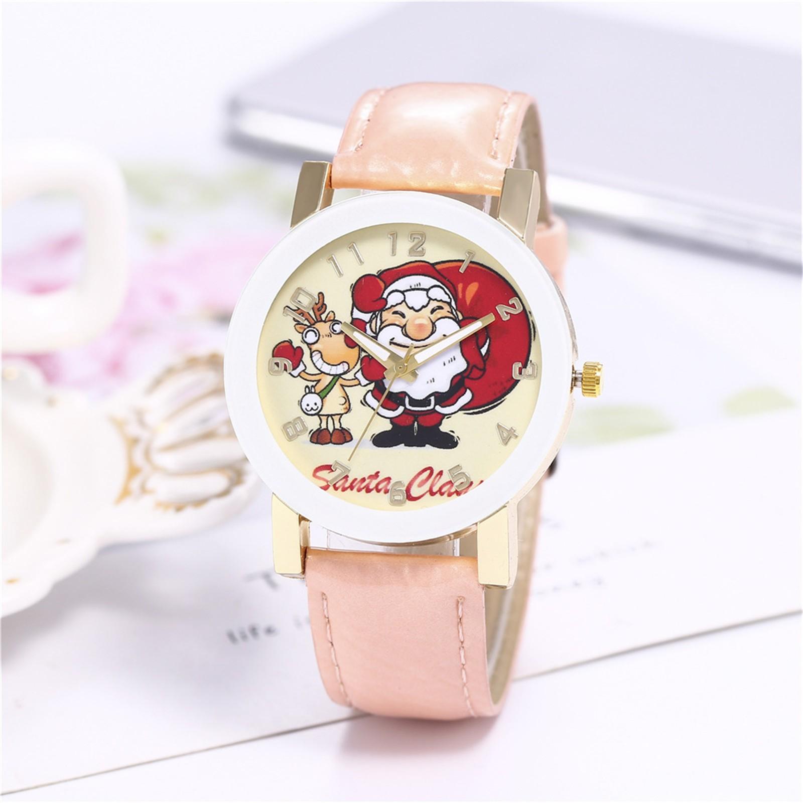 

Рождественские цифровые часы с ремнем Санта-Клауса для мужчин и женщин, цифровые часы