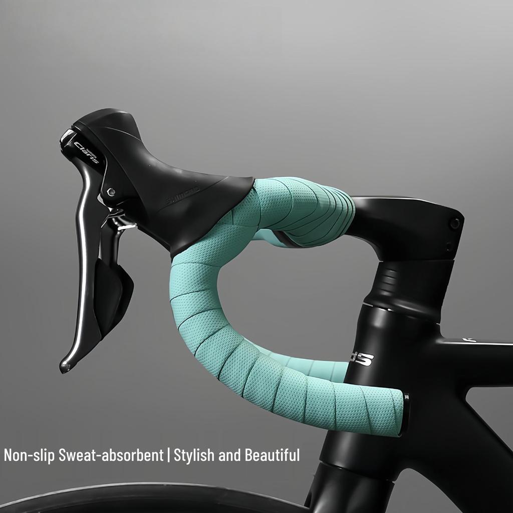 Solid Color Non-Slip Silicone Handlebar Tape: Comfortable, Shock-Absorbing, Sweat-Wicking for Road and Fixed Gear Bikes