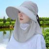 Summer Quick Dryng UV Protection Fisherman Cap Face Neck Cover Outdoor Fishing Cycling Removable Men Visor Hat Women Bucket Hat