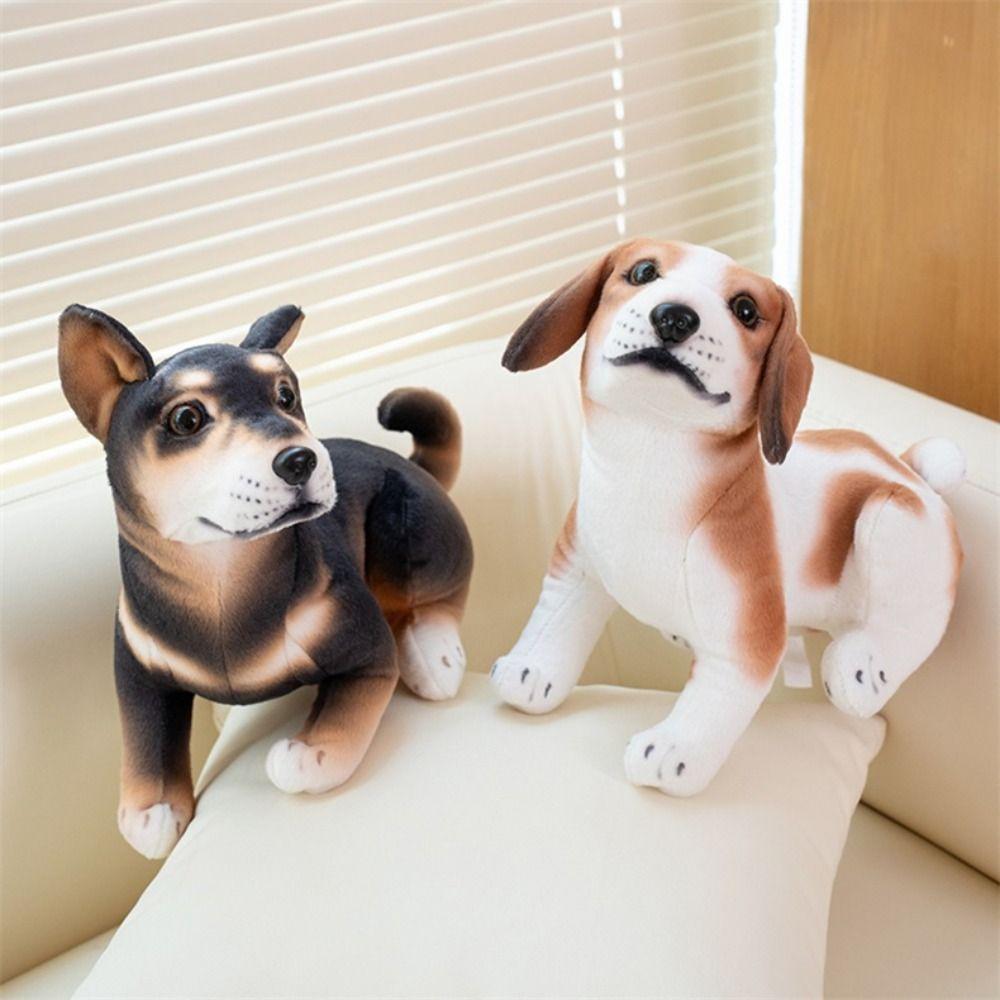 Stuffed Animal Animal Puppy Dolls Rottweiler Shiba Inu Plush Dolls  Children Girlfriends
