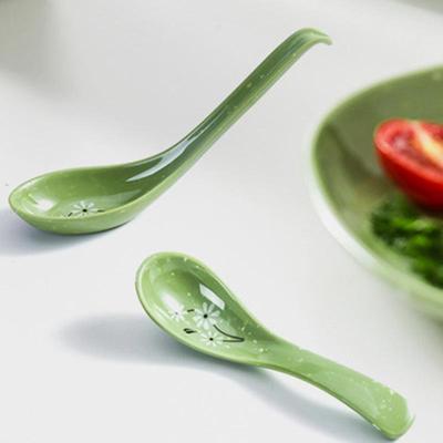 Set di cucchiai da minestra e per noodles in melamina stile porcellana anti-caduta