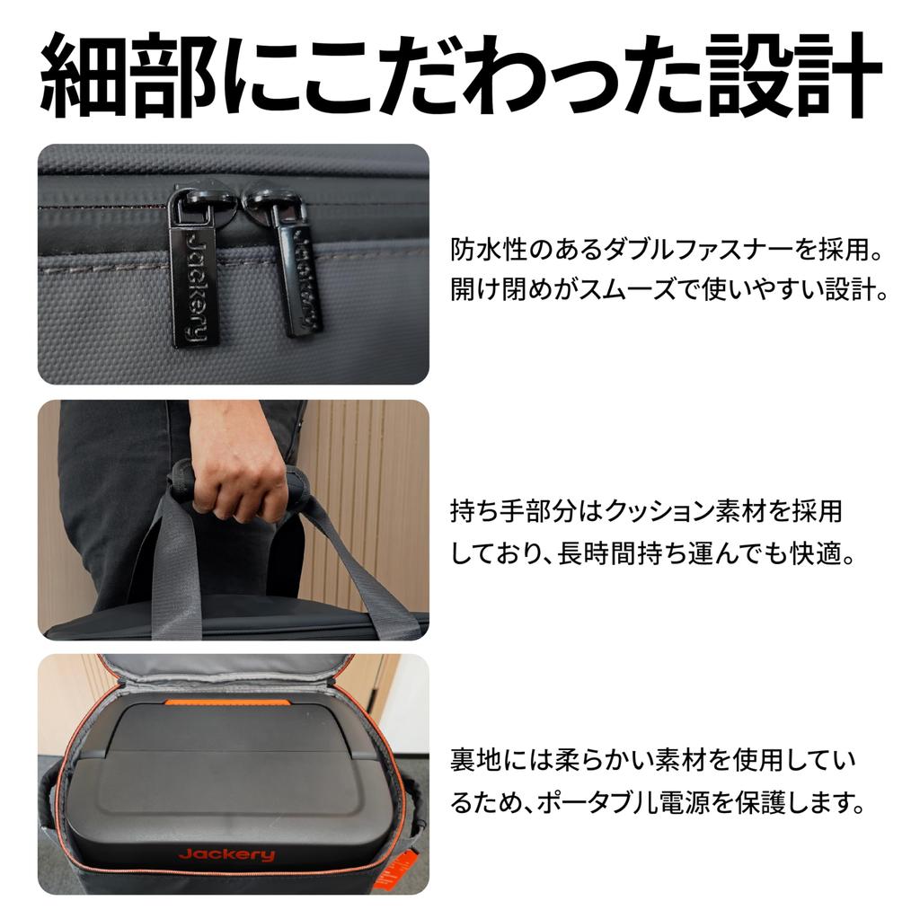 Jackery Portable Power Station Storage Bag Small for Protective Case for Outdoors and Picnic Bag with Shoulder Strap 240/300Plus/400/600Plus/708,