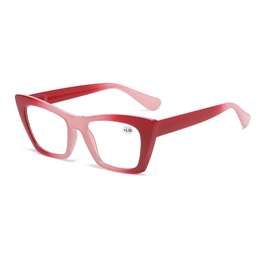 Fashion Gradient Square Reading Glasses For Women Vintage Purple Hyperopia Men's Presbyopia Eyeglasses Anti-Blue Light Eyewear