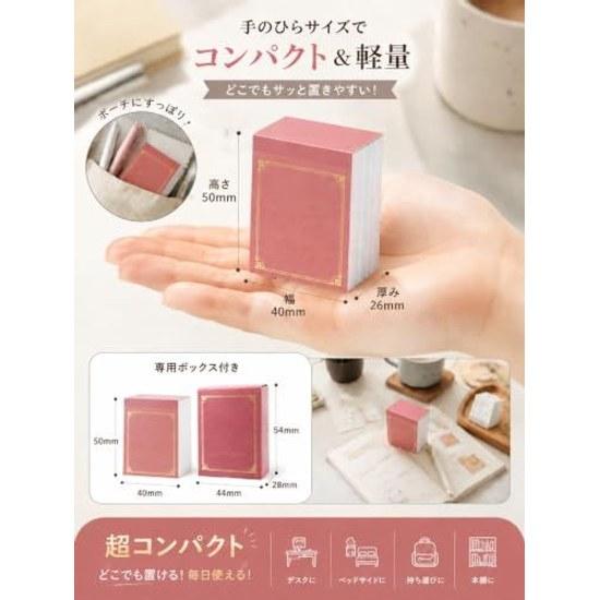 Aishaba 2026 Year Daily Calendar Mini Desktop 365 Days Removable One Page Time Dedicated Case Retro