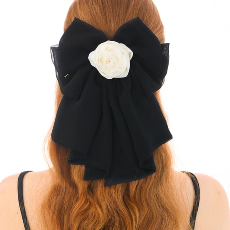 Jean Paul Clarisse Rose Fluffy Ribbon Auto Pin JP-23-327AB