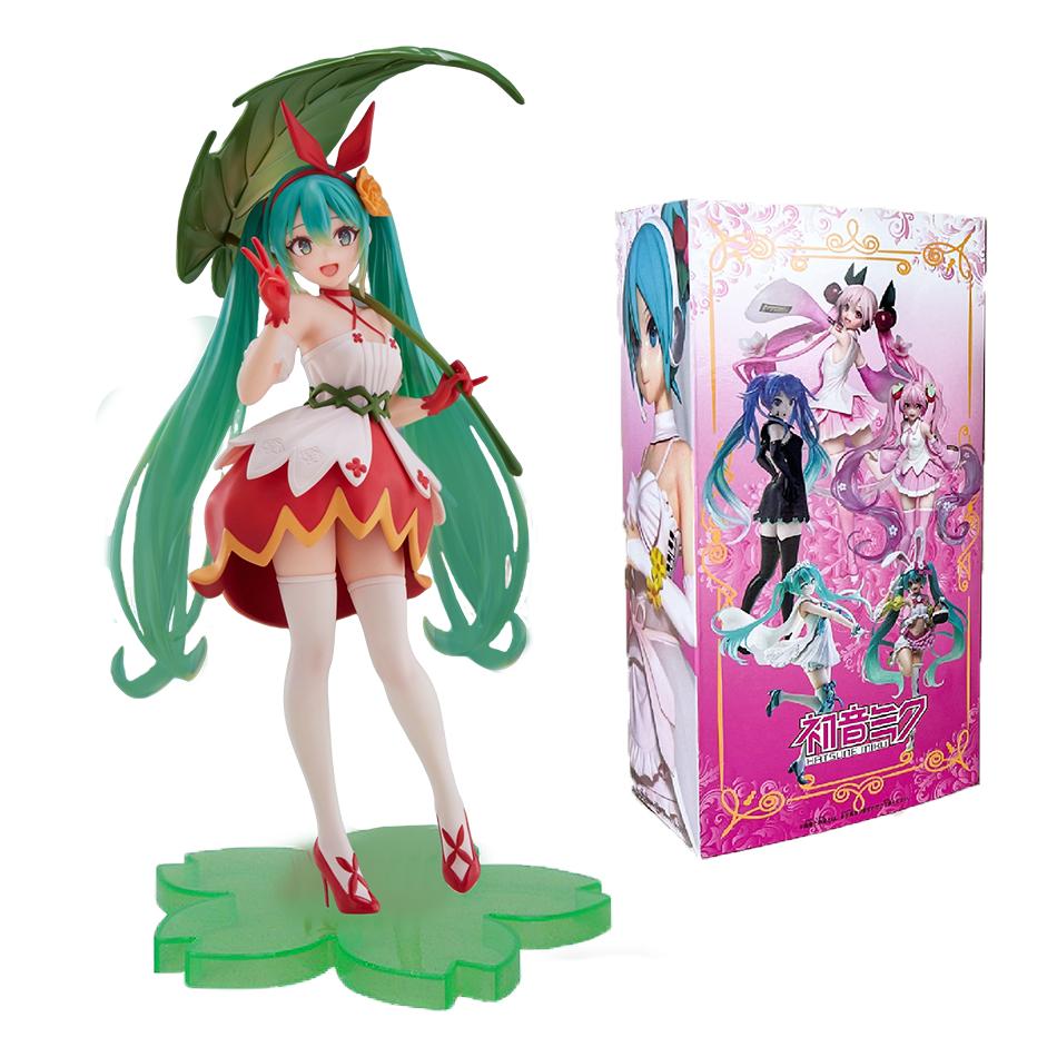 New Hatsune Miku Anime Figure Toys Puss in Boots Kawaii Cartoon Wonderland Thumbelina Action Figurine Model Dolls Birthday Gifts