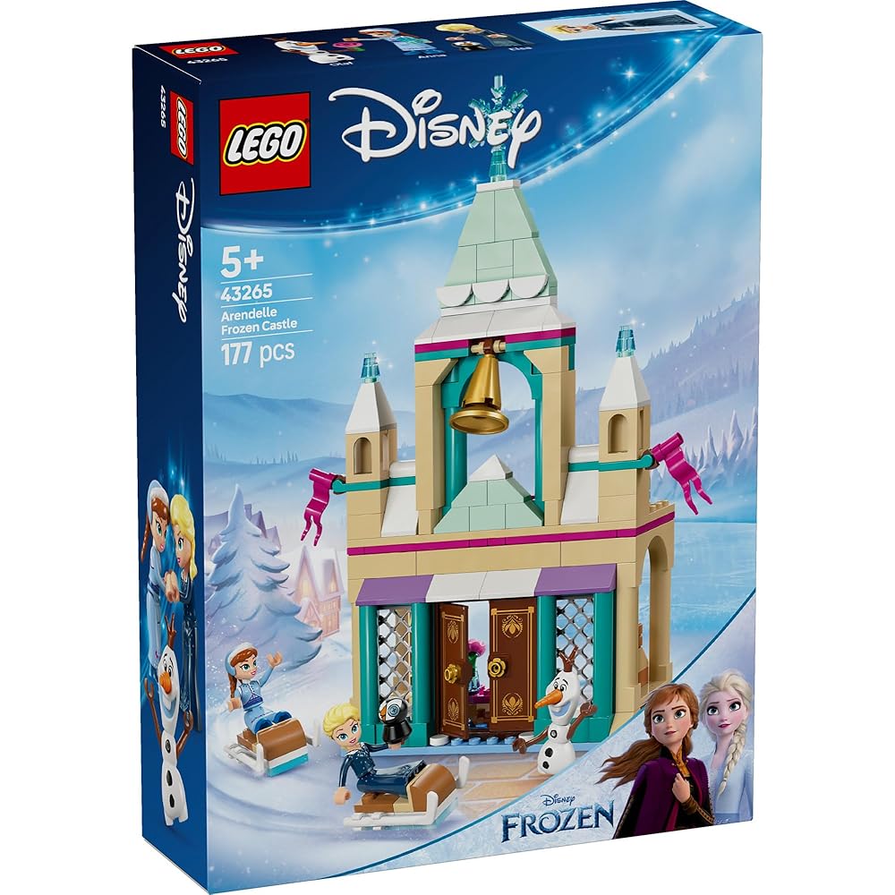 LEGO Disney Princess Frozen Arendelle Castle Building Toy for Kids Ages 5-8 Educational Block Set