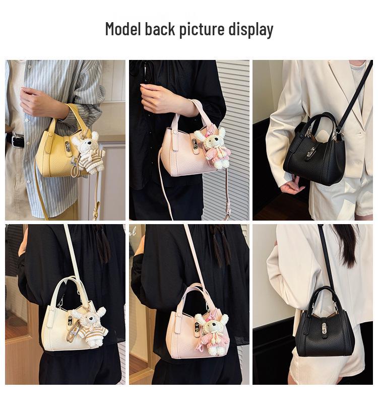 Retro Stylish Versatile Bucket Tote Bag - Casual Crossbody Shoulder Basket
