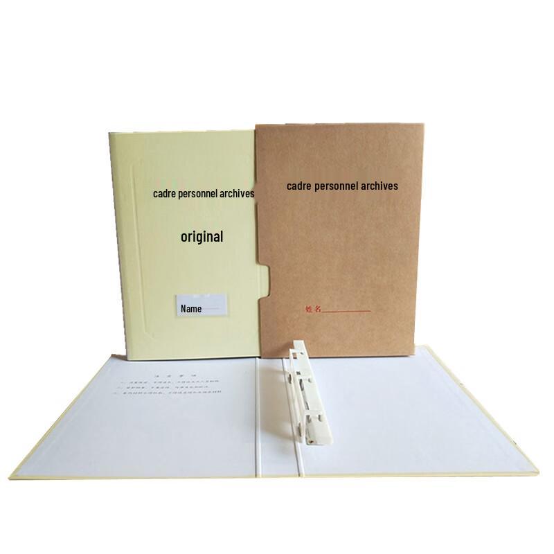 Yingyou Kraft Paper Cadre Personnel File Box (10-Pack)