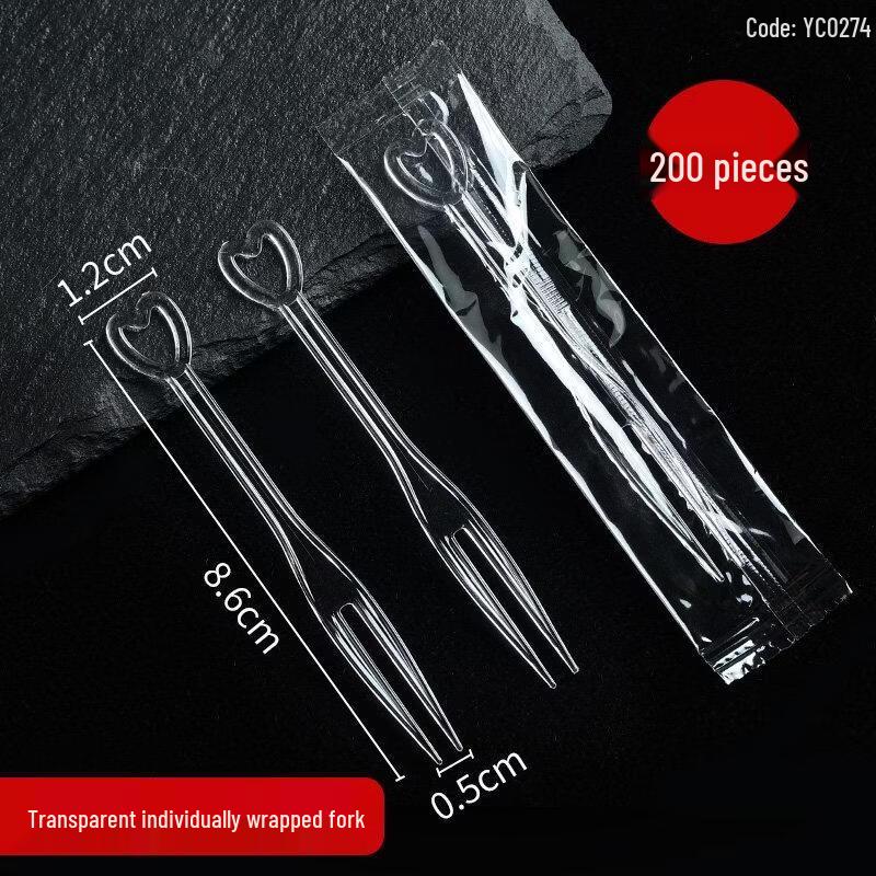 HANDUNYOU Disposable Food-Grade Fruit Forks