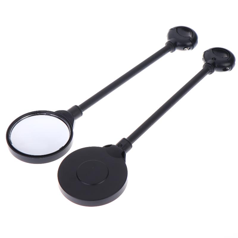 1/2Pcs Rearview Handlebar Mirrors Rotatable For Mountain Road Bike Motorcycle Bendable Hose Adjustable Rearview Mirror