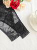 Trendy Black Lace See-Through Strappy Backless Bodysuit