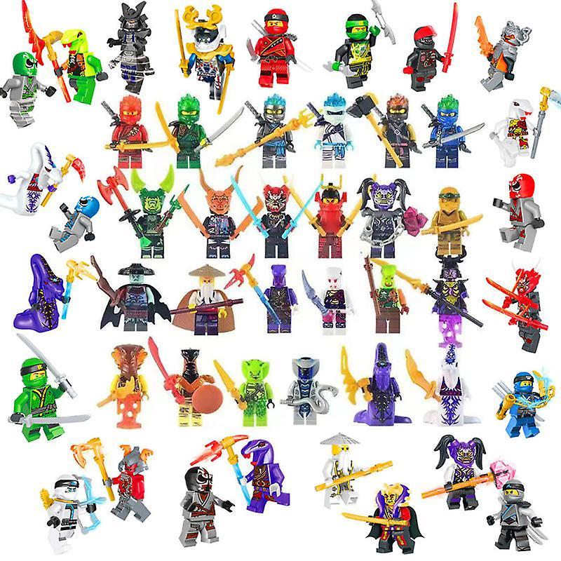 Set Of 48 Ninja Vs. Basilisk Horde Ninjas Figures Building Blocks Kids Toys 5cm