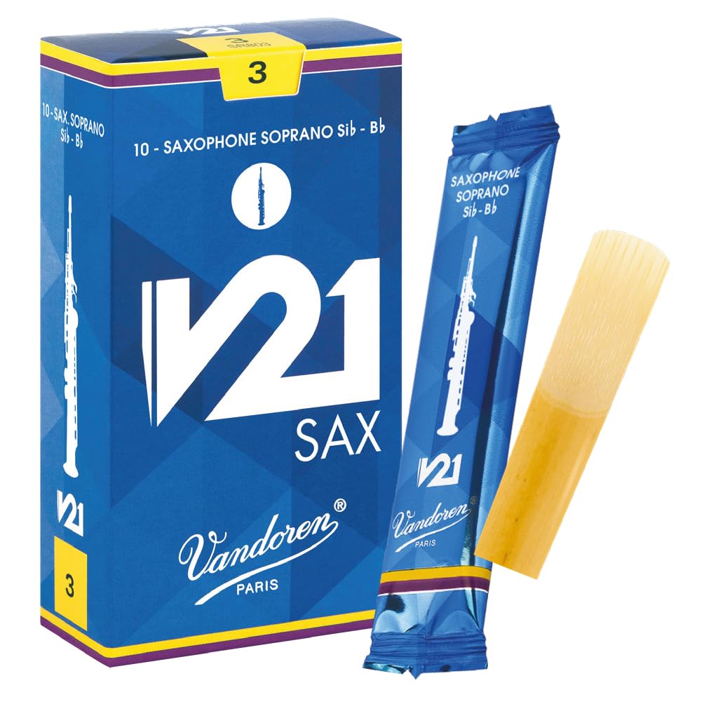 

Vandoren Soprano Saxophone Reed V21 3 Hardness (10 pieces)