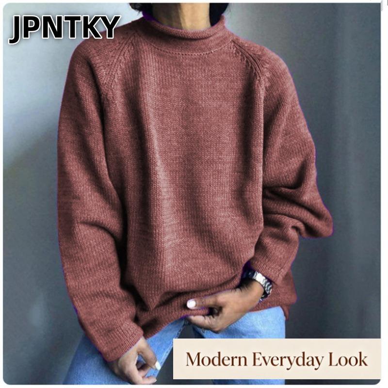 JPNTKY Women's Fashion Casual Long Sleeve O-Neck Hoodies & Sweatshirts