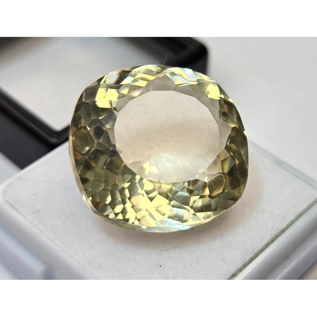 Natural Yellow Sapphire 22-23 Ct Cushion Cut Certified Fabulous Loose Gemstone