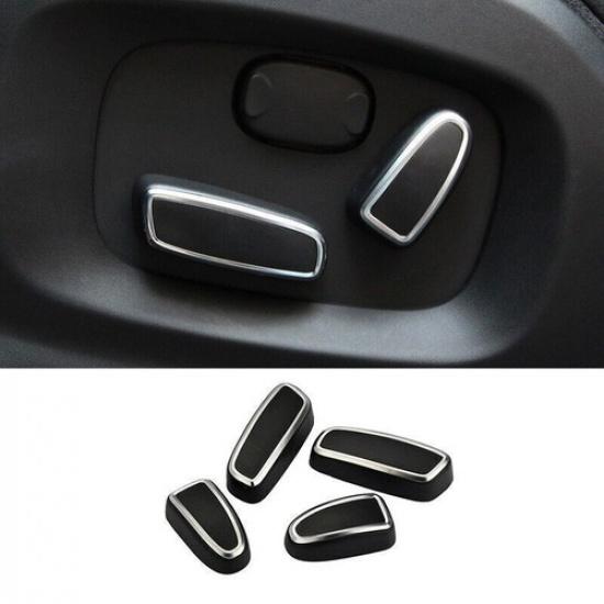 Fit For Range Rover Evoque 2012-2015 Black ABS Seat Adjust Handle Button Cover