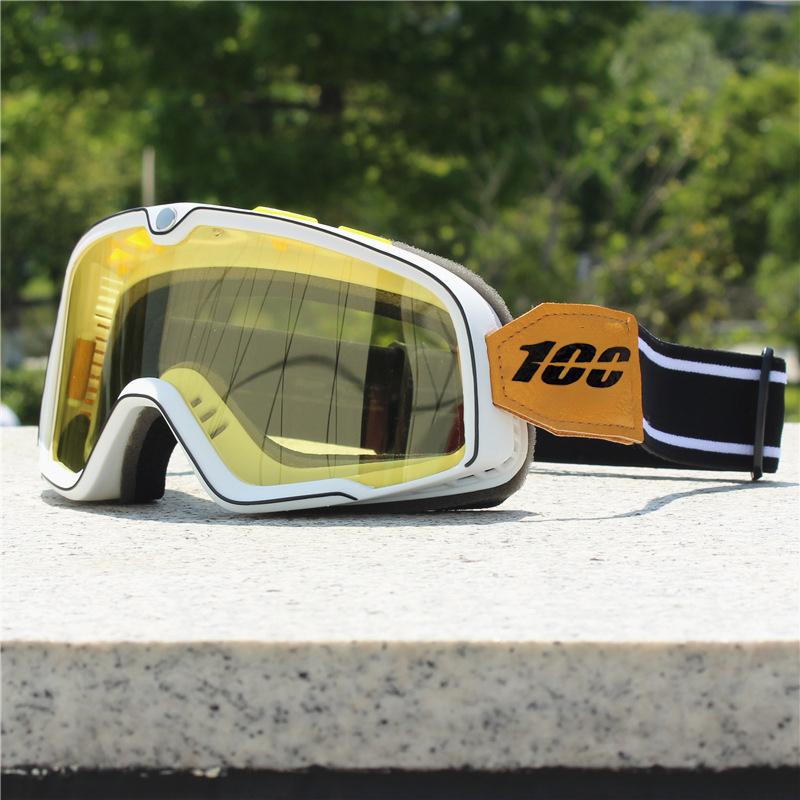 Motorsykkelhjelm Briller Retro Lokomotiv Motocross Kjøring Sykling Solbriller Vindtett Anti Sand Offroad Universelle Briller