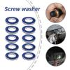 Set of 10 Oil Change Sealing Washers Wear Resistant Engine Oil Drain Plug Seal Washer Oil Pans Gasket for Vehicle
