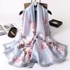 New Korean Version of Magnolia Scarf Warm Scarf Imitation Silk Fashionable Gauze Scarf Spring and Autumn Shawl