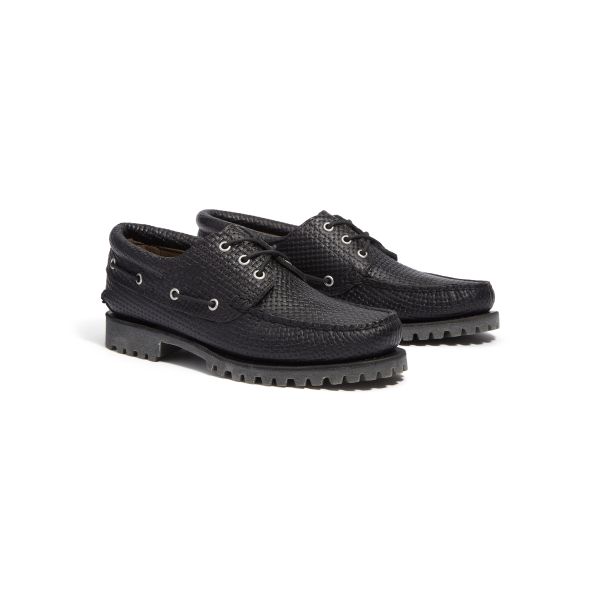 Timberland Authentic Travel Outdoor Comfortable Versatile Boat Shoes Men Shoes Black A2PDQA3L