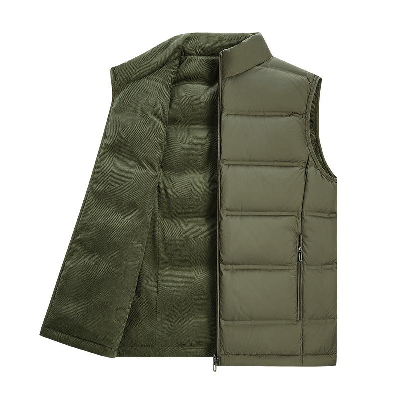 

Duckdown Men and Women with The Same Double-sided Down Vest Windproof Light Couple Ladies. 7XL