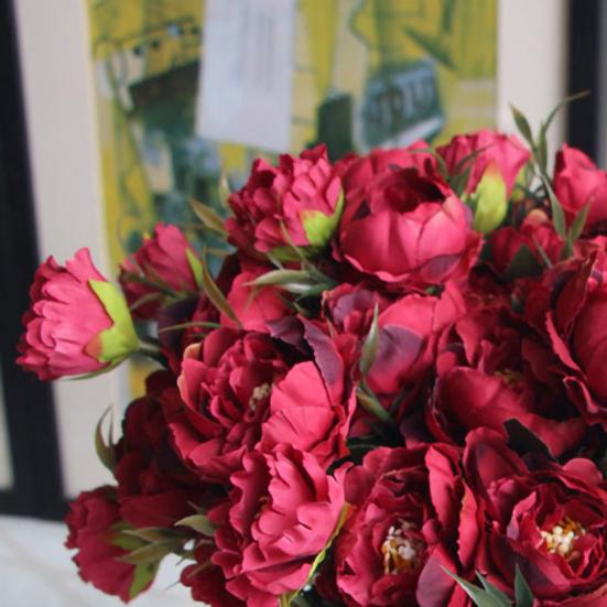 1Pc Artificial Flower Lifelike Multipurpose Silk Cloth Beautiful Decoration Floral for Wedding