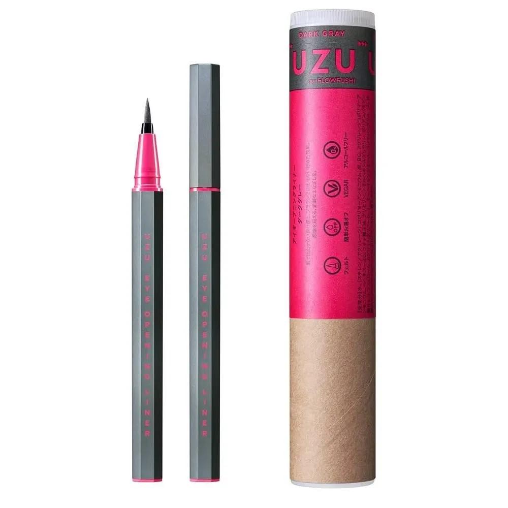 UZU Eye Opening Liner 1 Pack Dark Gray UZU Eye Opening Liner, Liquid Eyeliner, Hot Water R.E.M.ovable