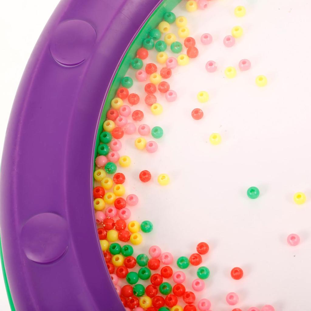 NOLITOY Ocean Drum, Wave Sound Drum, Percussion Instrument for Kids, Educational Toy, Plastic, 25cm, Multicolor