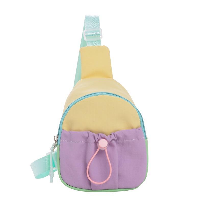 

Crossbody Bag with Stylish Drawstring, Mini Style Baby Crossbody Bag, Children s Bag фиолетовый