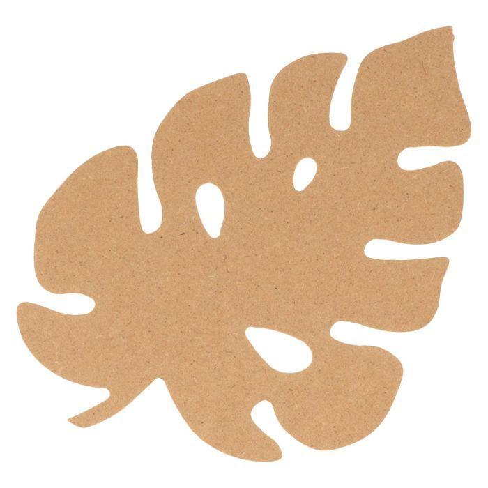 MDF Wood Monster Leaf 15 Cm